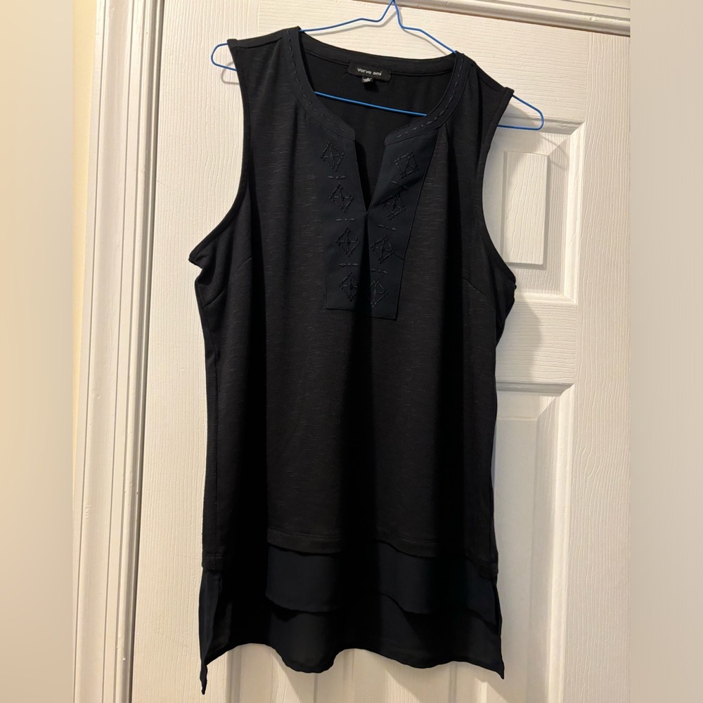 Size small sleeveless black top by Verve Ami